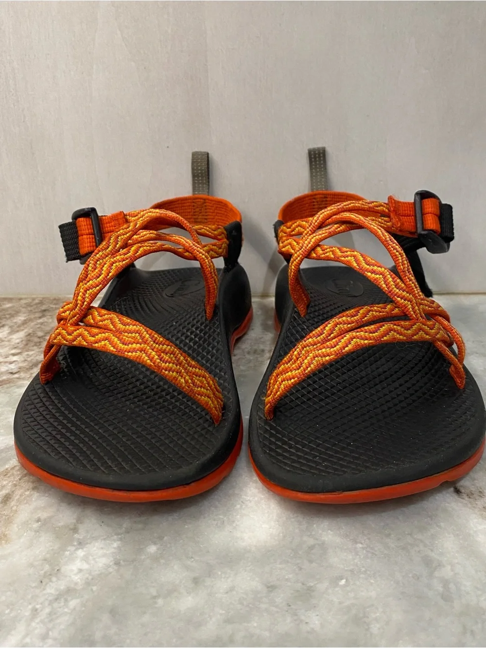 Chaco Kids ZX2 Classic Double Strap Orange Sandals 4